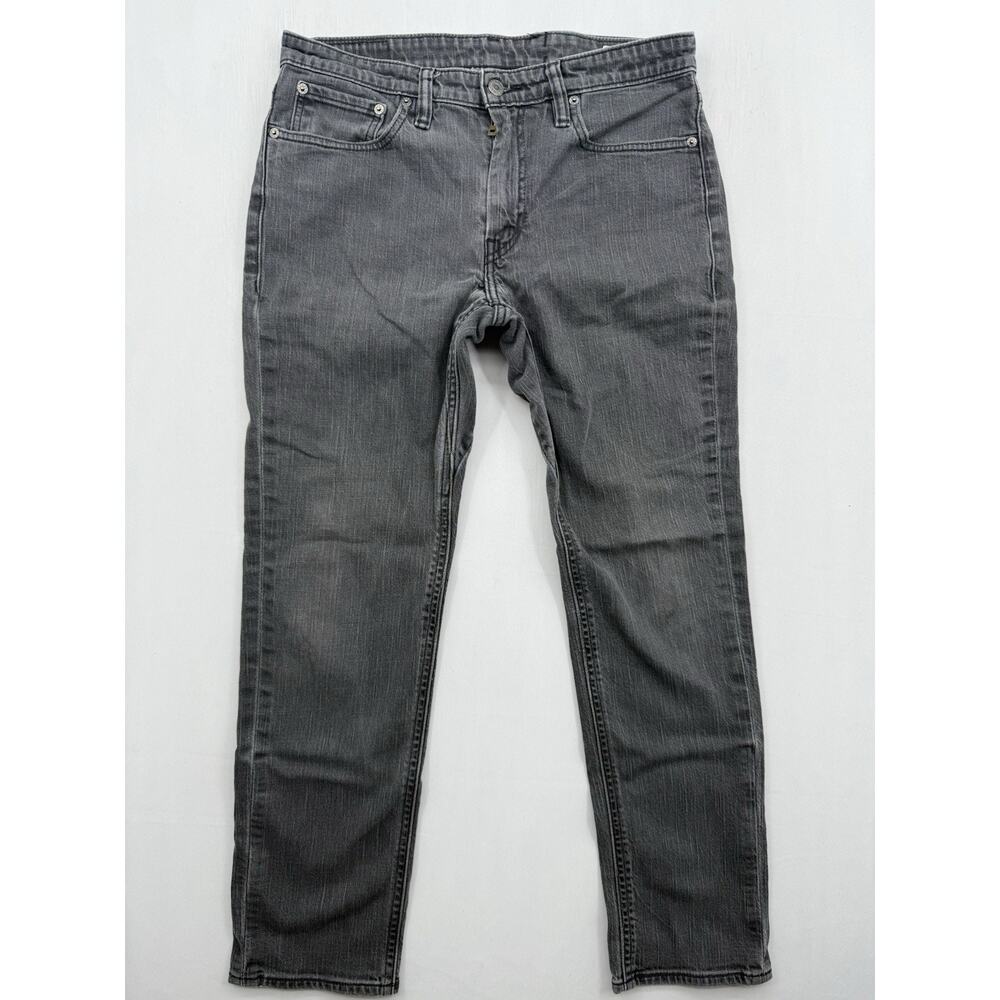 Levi's 511 Slim‎ Fit Mens W33 L30 Black Denim Stretch